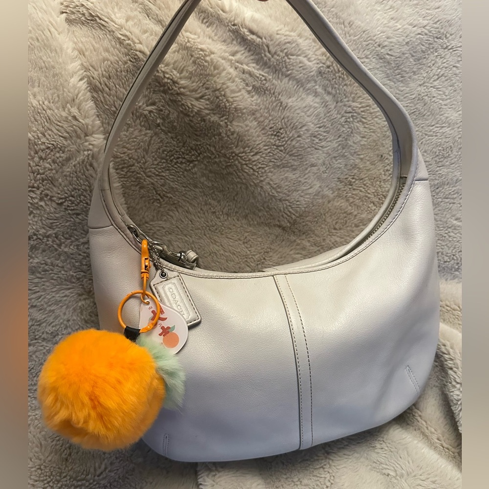 SOLD Coach Ergo Leather Hobo Bag in white F12347